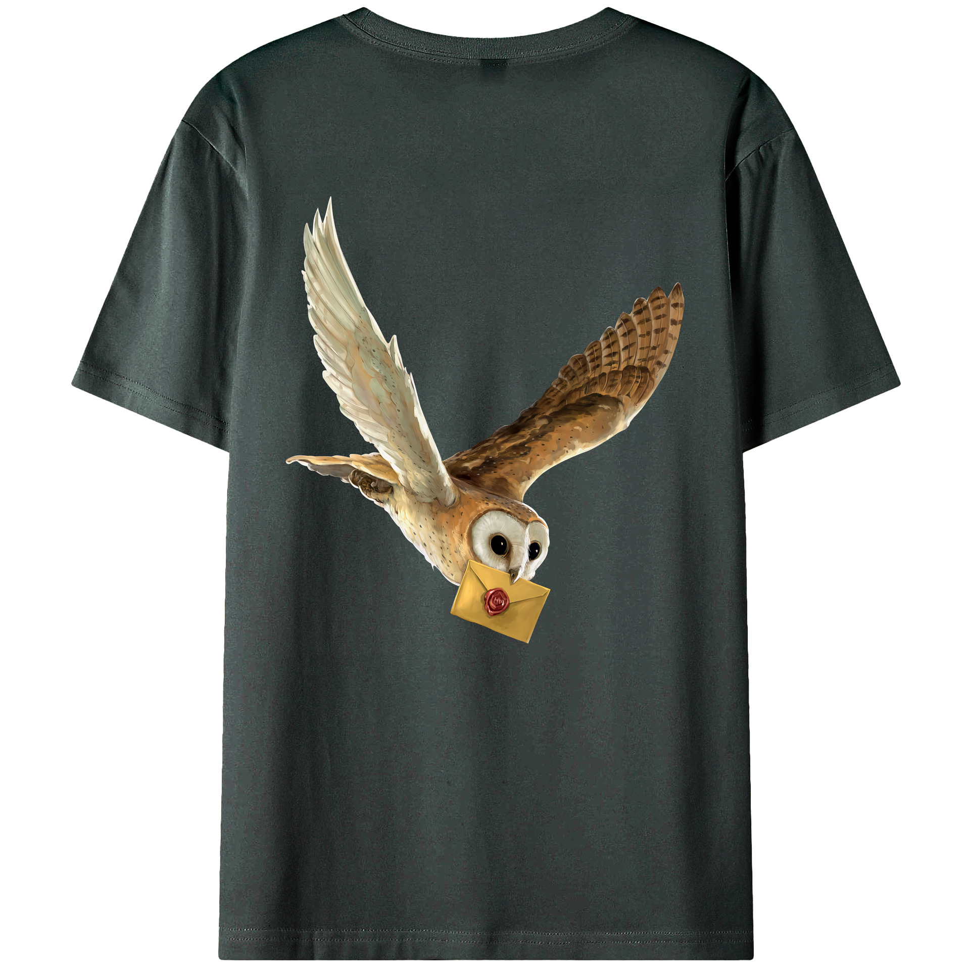 （画像用） Harry Potter ハリー・ポッターシリーズ 綿100％ メンズ半袖Tシャツ（バックプリント） 通気性
